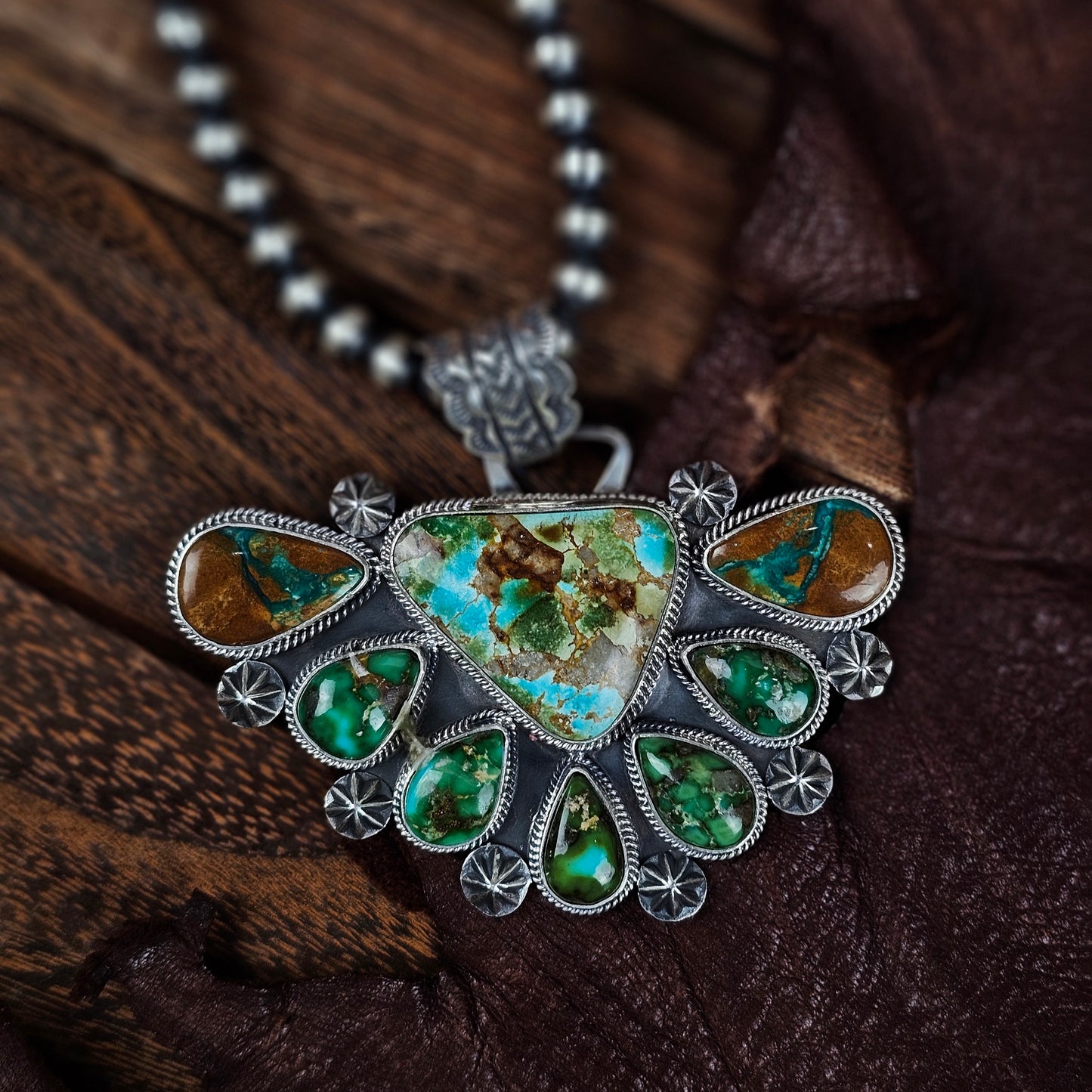 Royston Turquoise Necklace w/ Boulder Turquoise and Sonoran Turquoise