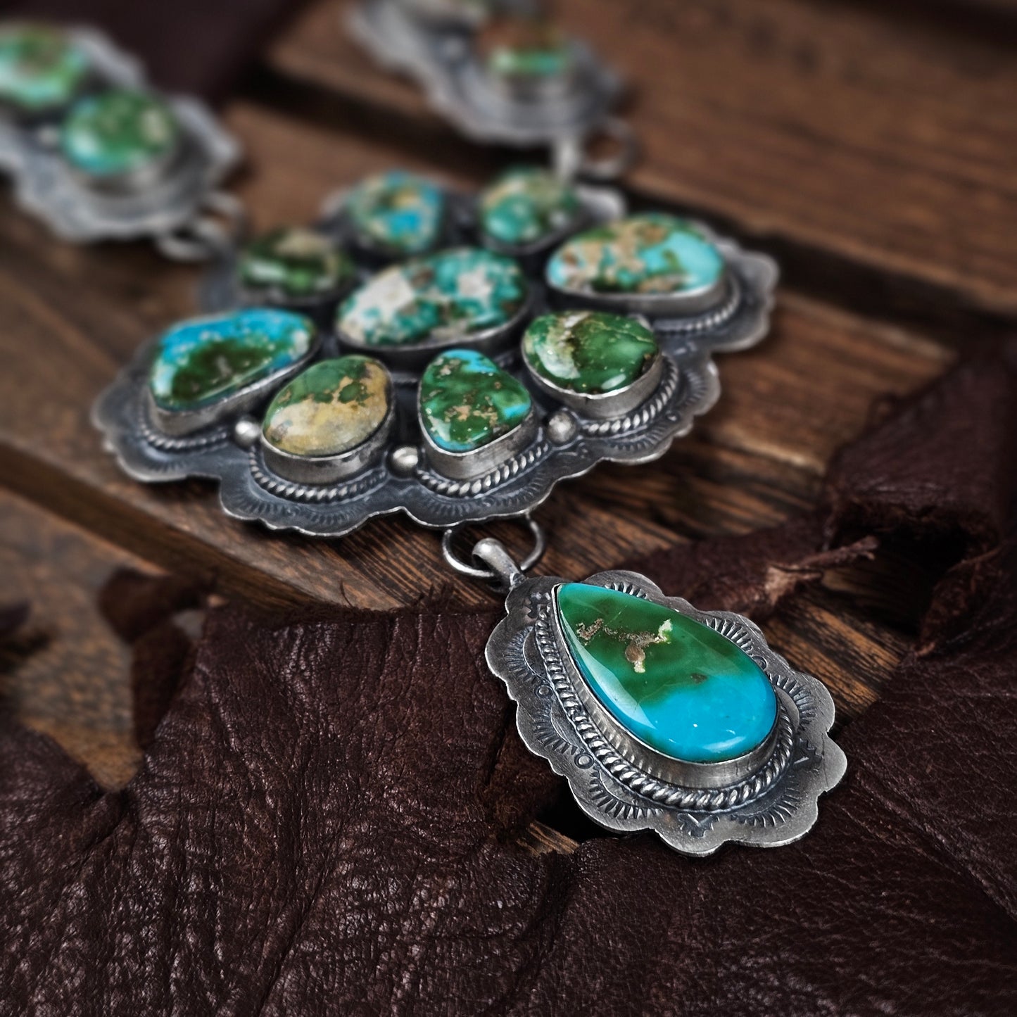 Sierra Nevada Turquoise Necklace w/ Sonoran Turquoise
