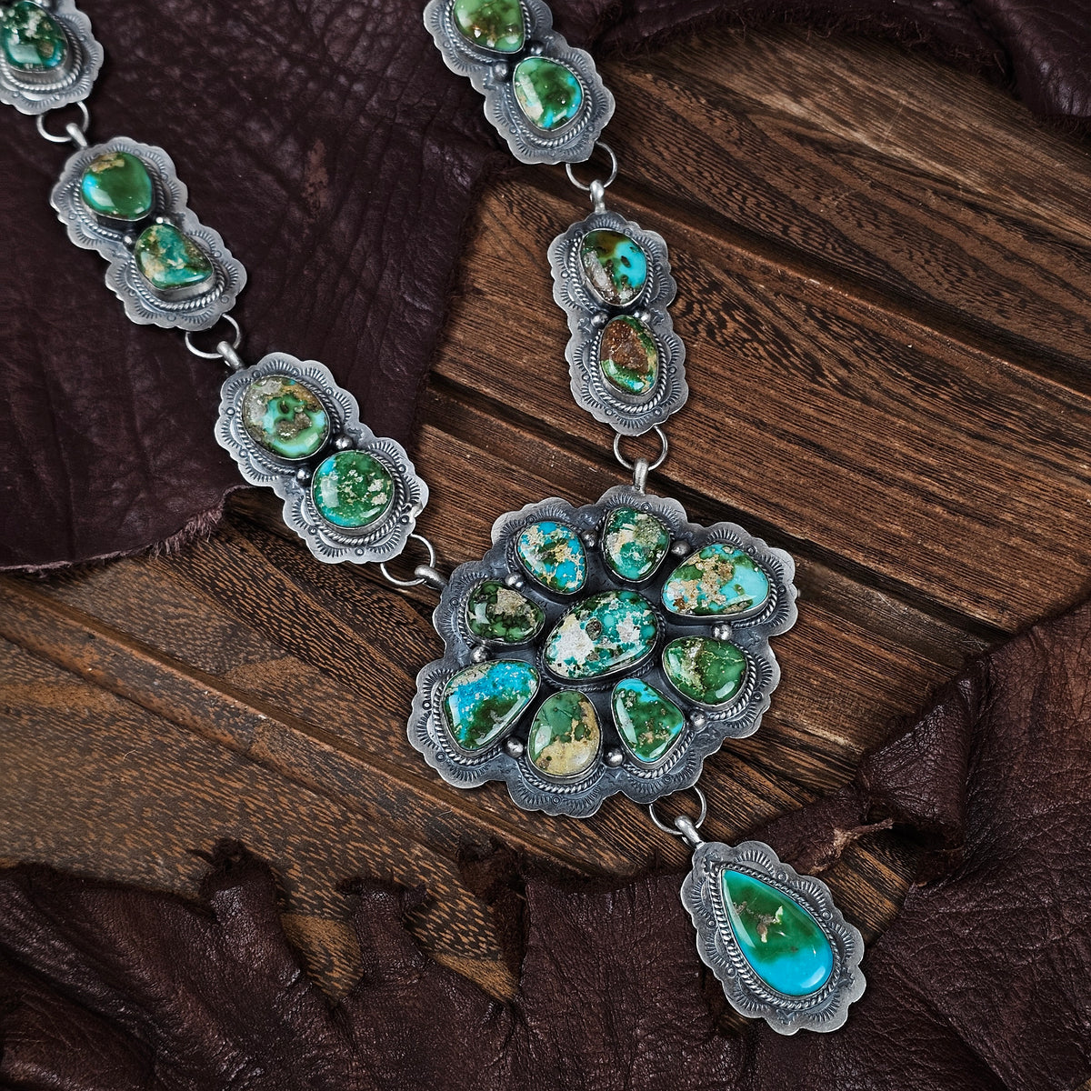 Sierra Nevada Turquoise Necklace w/ Sonoran Turquoise