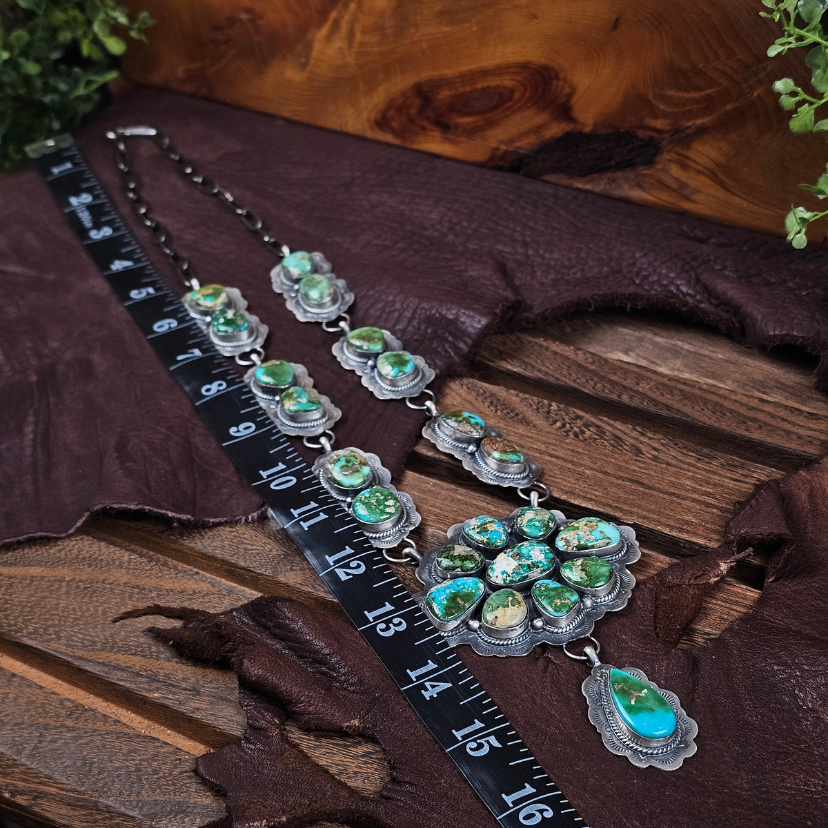 Sierra Nevada Turquoise Necklace w/ Sonoran Turquoise