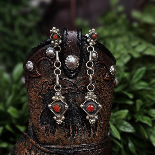 Coral Earrings