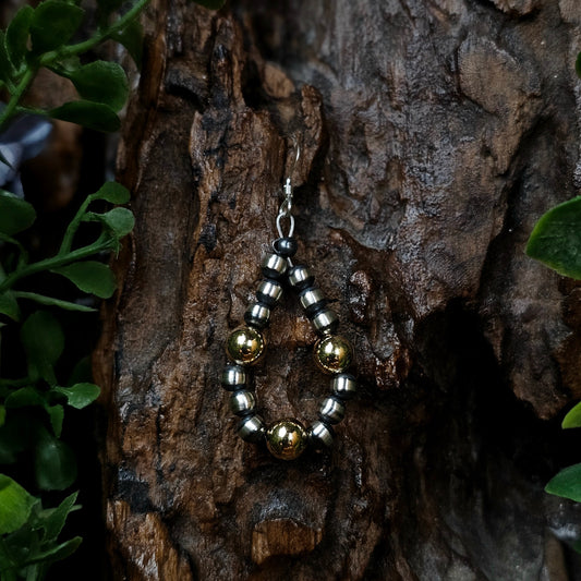 Navajo Pearl Earrings w/ Gold Plating