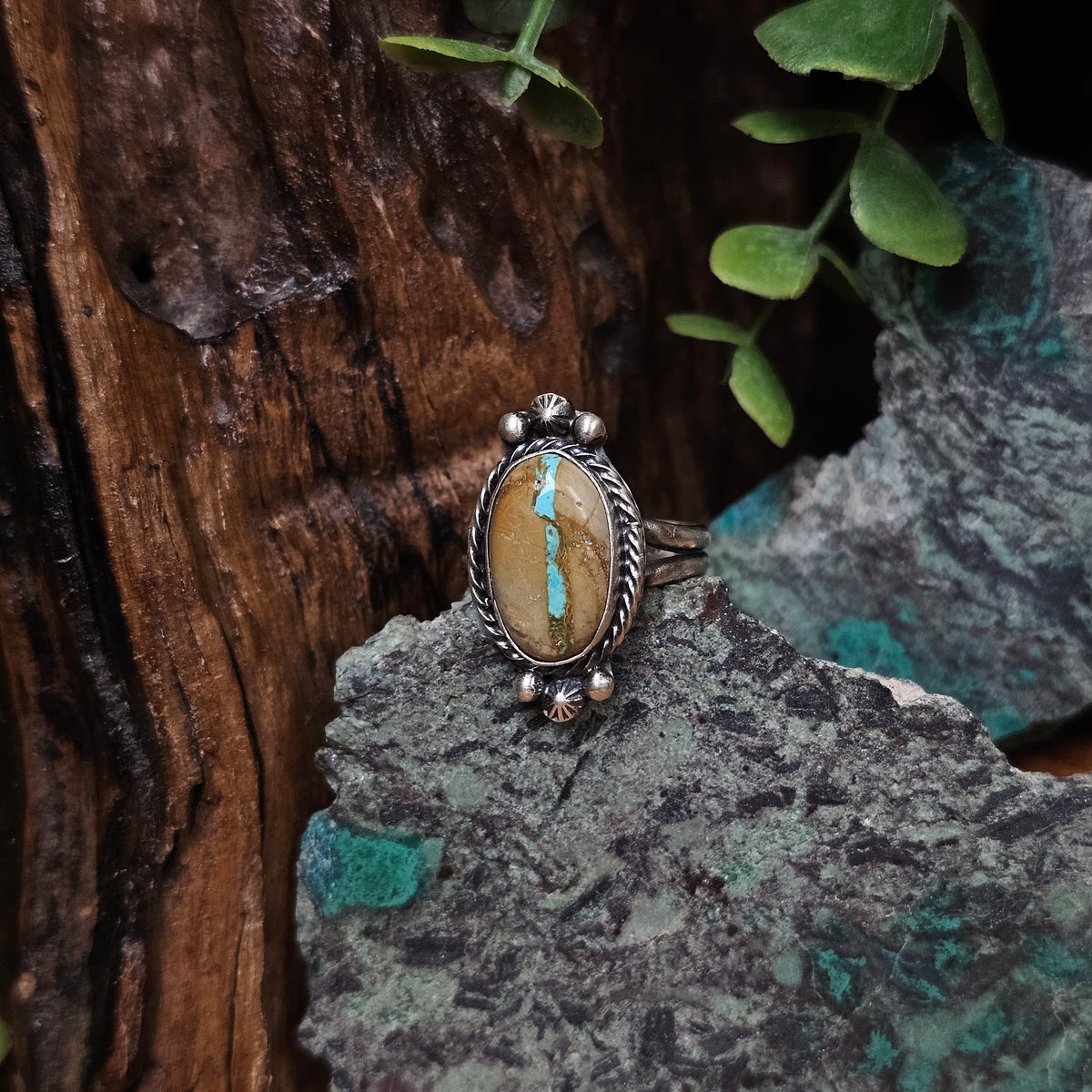 Boulder Turquoise Ring - Size 8