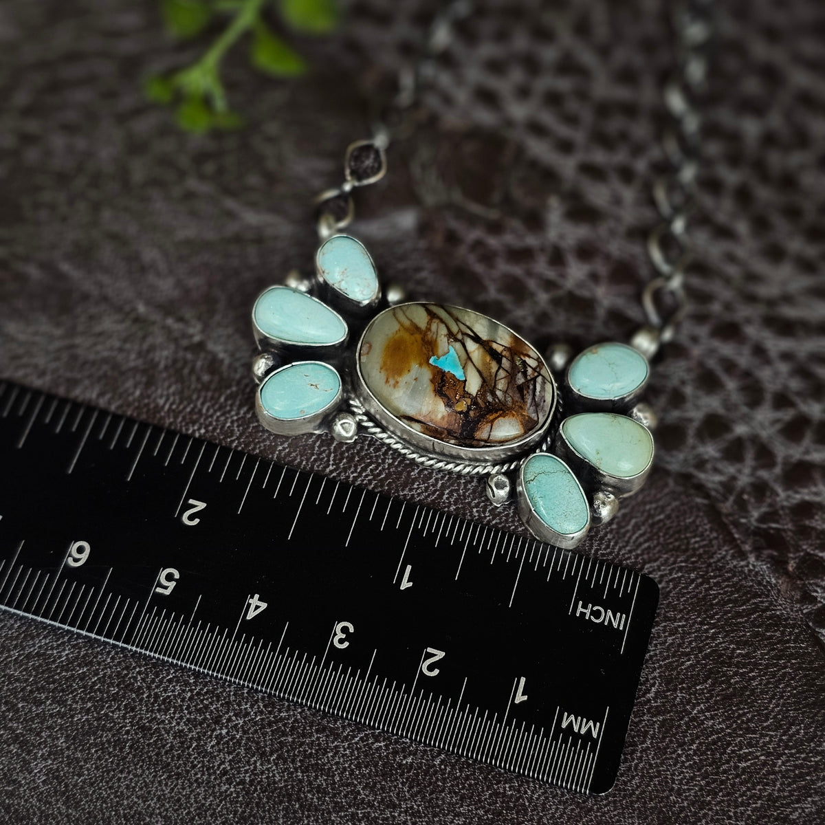 Boulder Turquoise Necklace w/ Dry Creek Turquoise