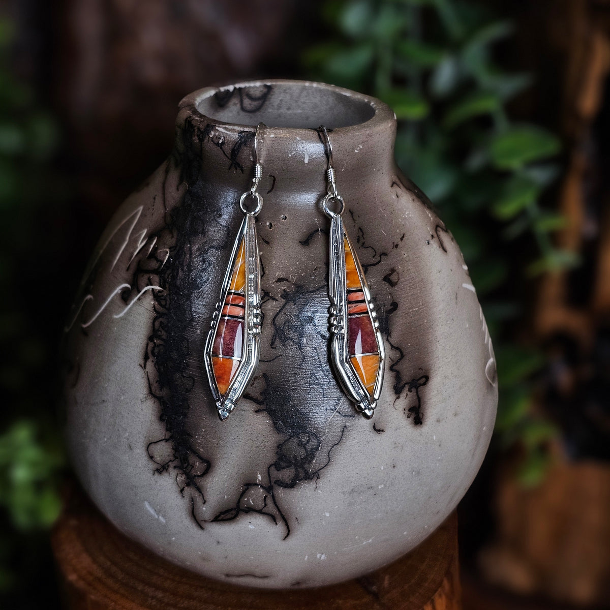 Zuni Earrings w/ Spiny Oyster