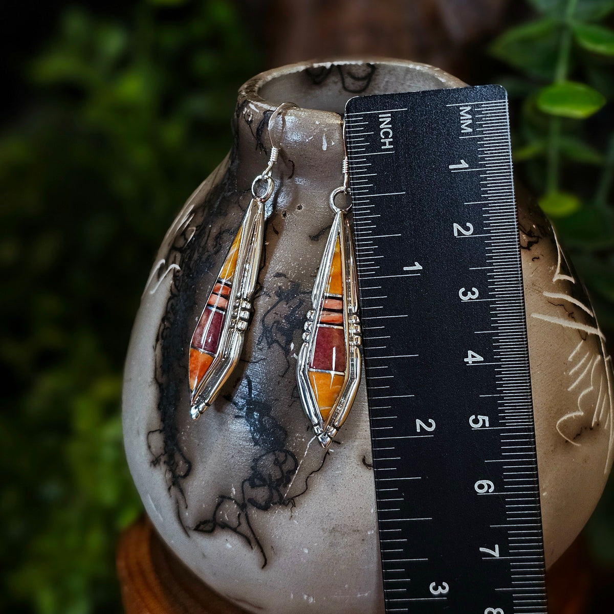 Zuni Earrings w/ Spiny Oyster