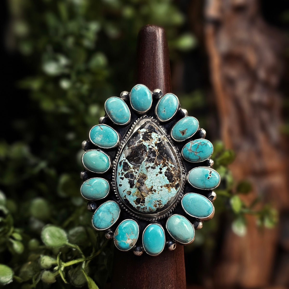 Sunnyside Turquoise Ring w/ White Water Turquoise - Size 11