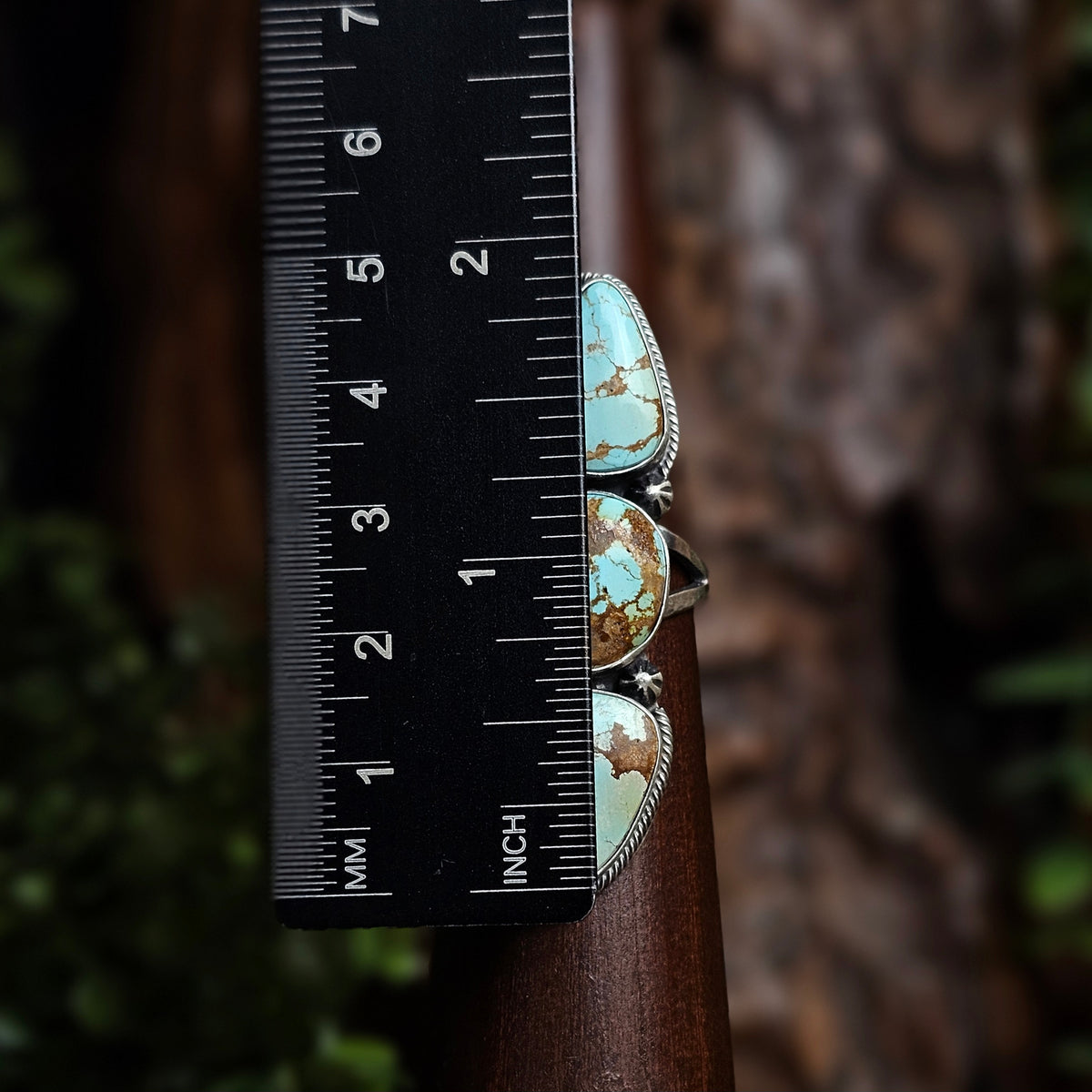 Number 8 Turquoise Ring - Size 10