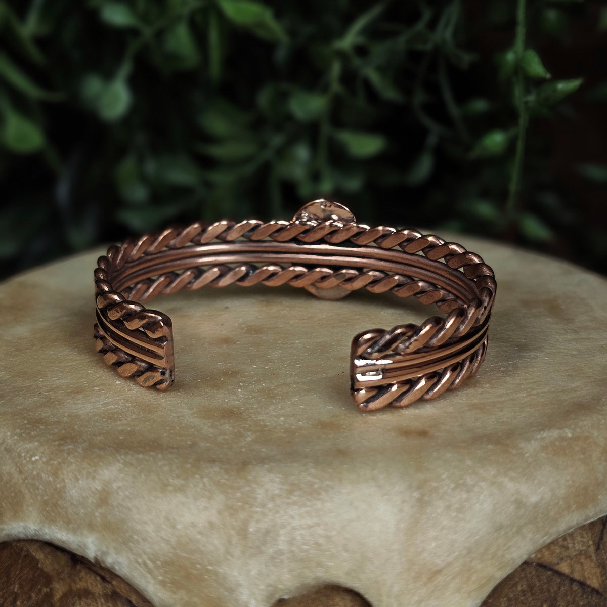 Copper Bracelet w/ Royston Turquoise