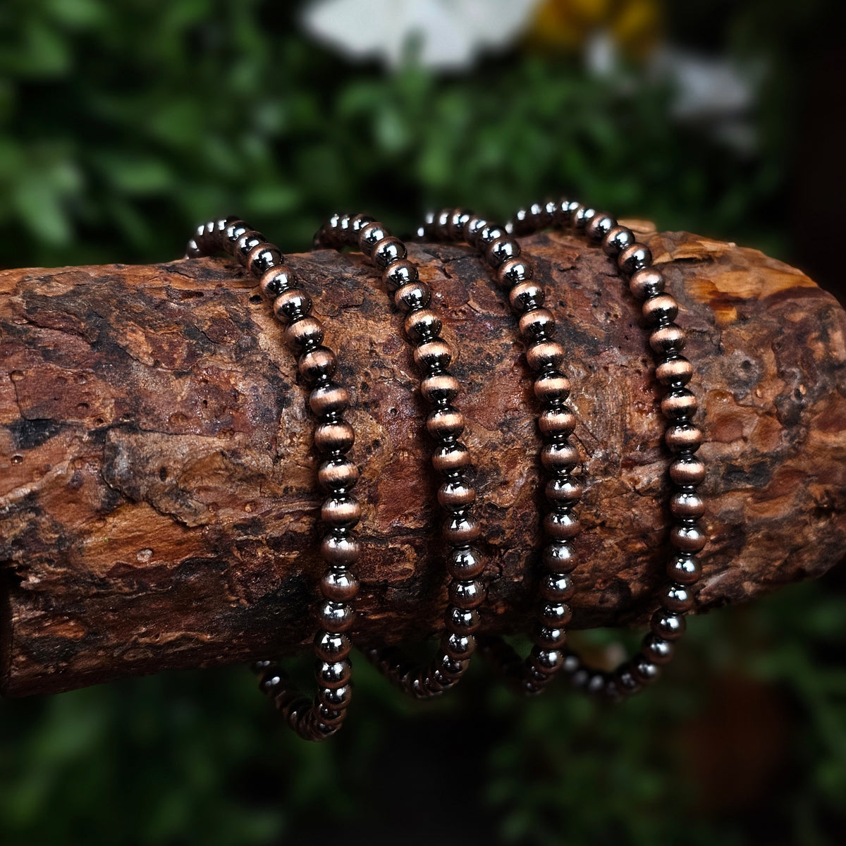 Navajo Pearl Stretch Bracelets w/ Copper