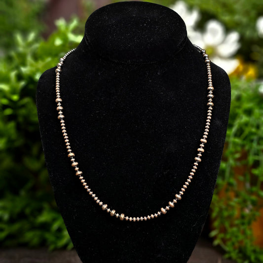 20in. Navajo Pearl Necklace w/ Copper