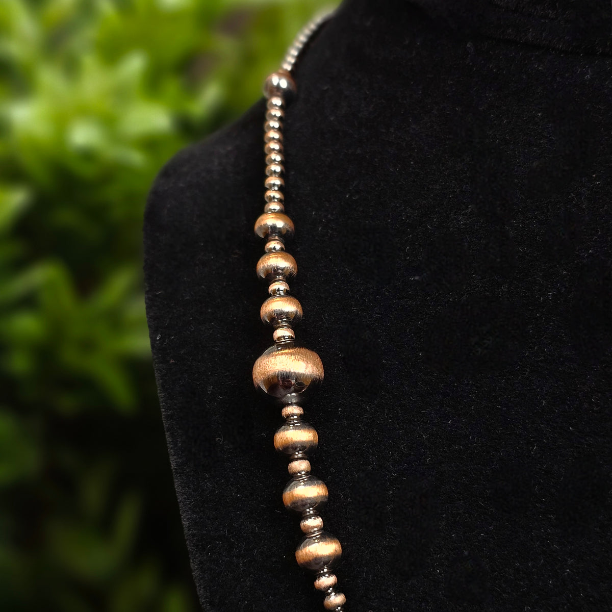 20in. Navajo Pearl Necklace w/ Copper