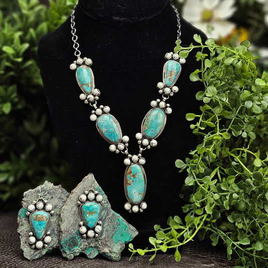 Dry Creek Turquoise Set w/ White Buffalo