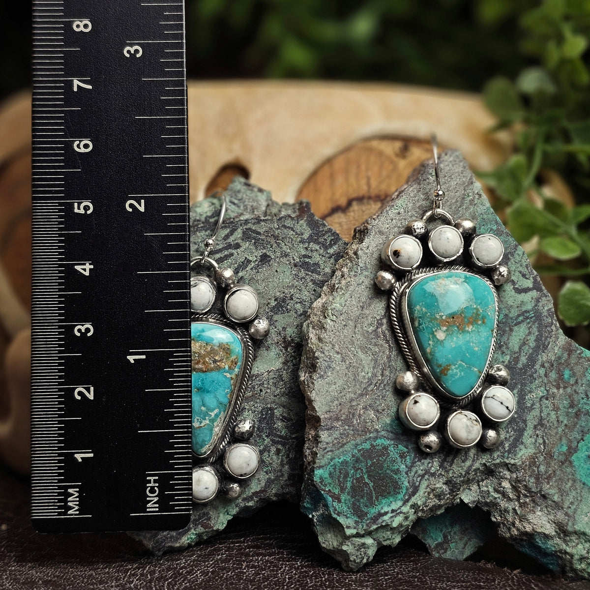 Dry Creek Turquoise Set w/ White Buffalo