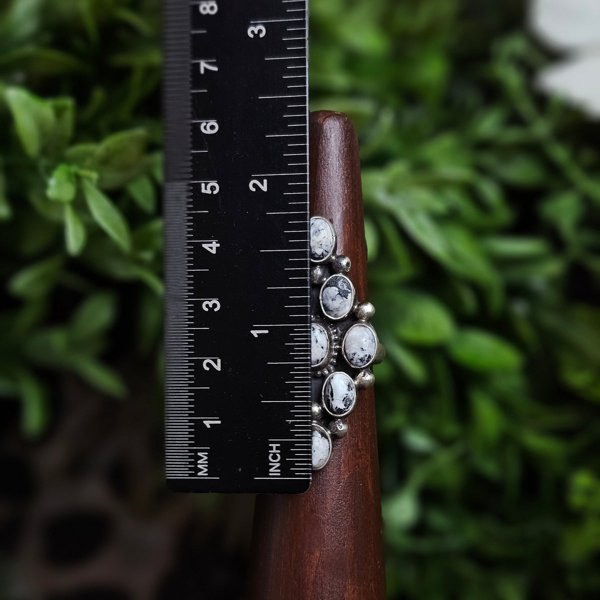Adjustable White Buffalo Ring