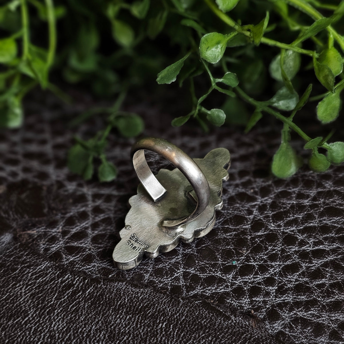 Adjustable White Buffalo Ring