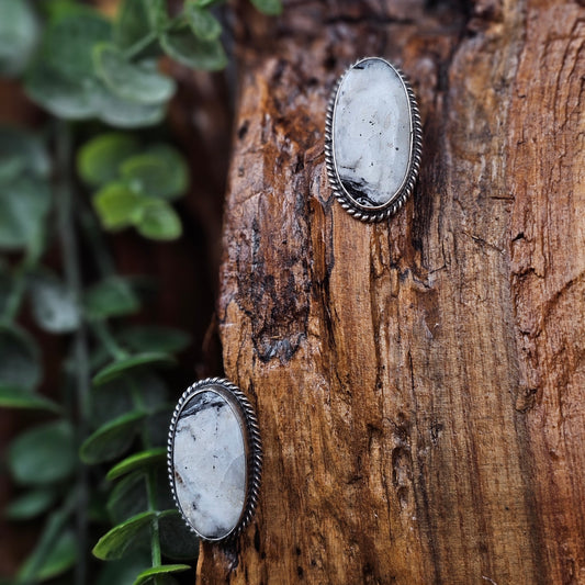 White Buffalo Earrings