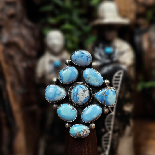Golden Hills Turquoise Ring - Size 5.5