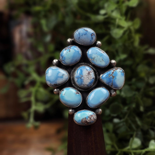 Golden Hills Turquoise Ring - Size 5.5