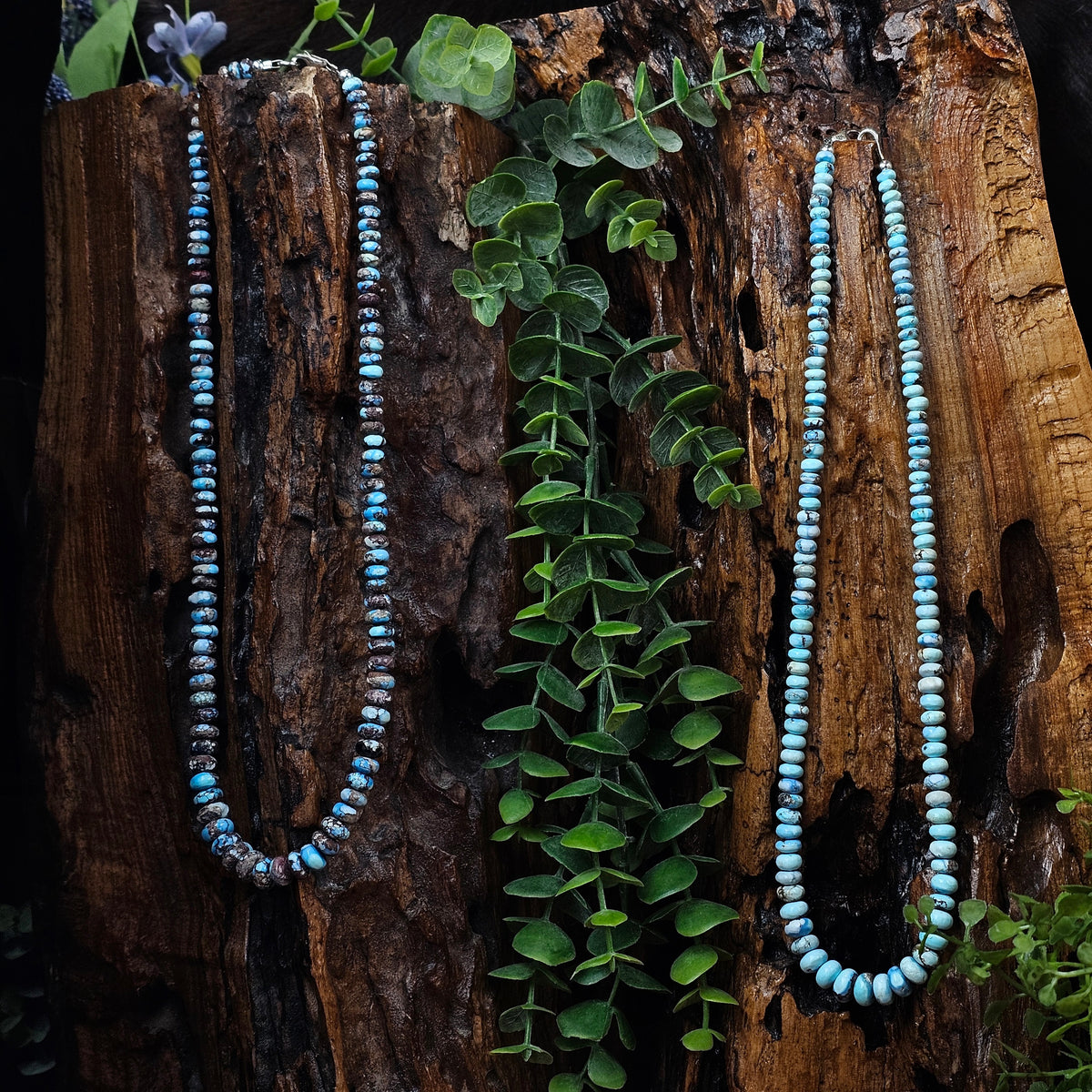 18in. Golden Hills Turquoise Heishi Necklace - Various Styles