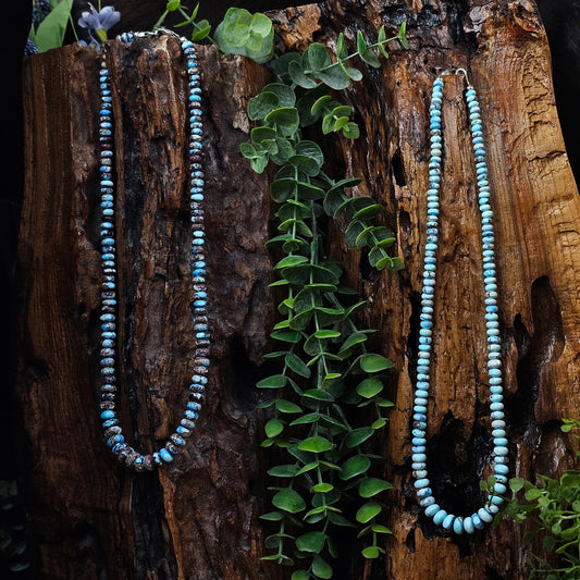 18in. Golden Hills Turquoise Heishi Necklace - Various Styles