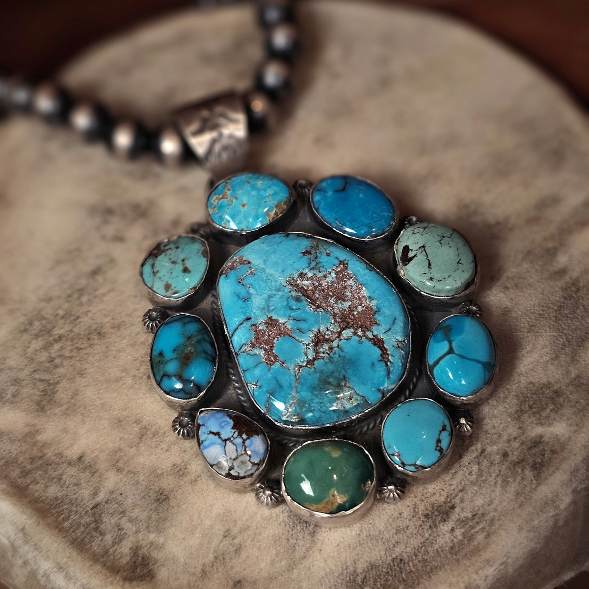 Nevada Turquoise Necklace w/ Golden Hills Turquoise