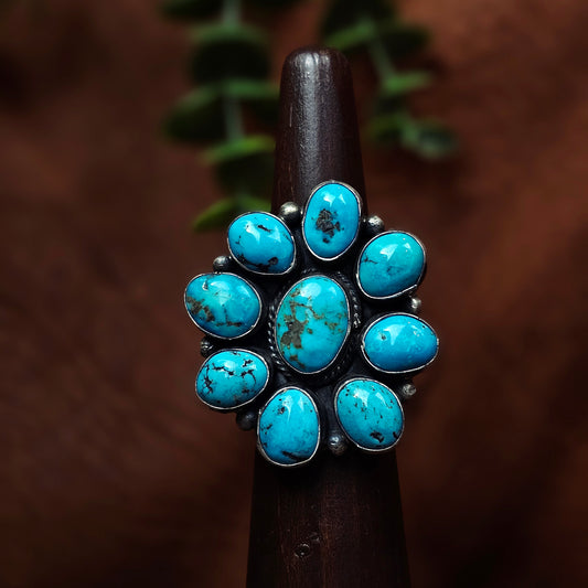 Kingman Turquoise Ring - Size 8