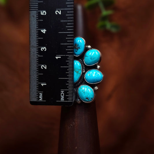 Kingman Turquoise Ring - Size 8