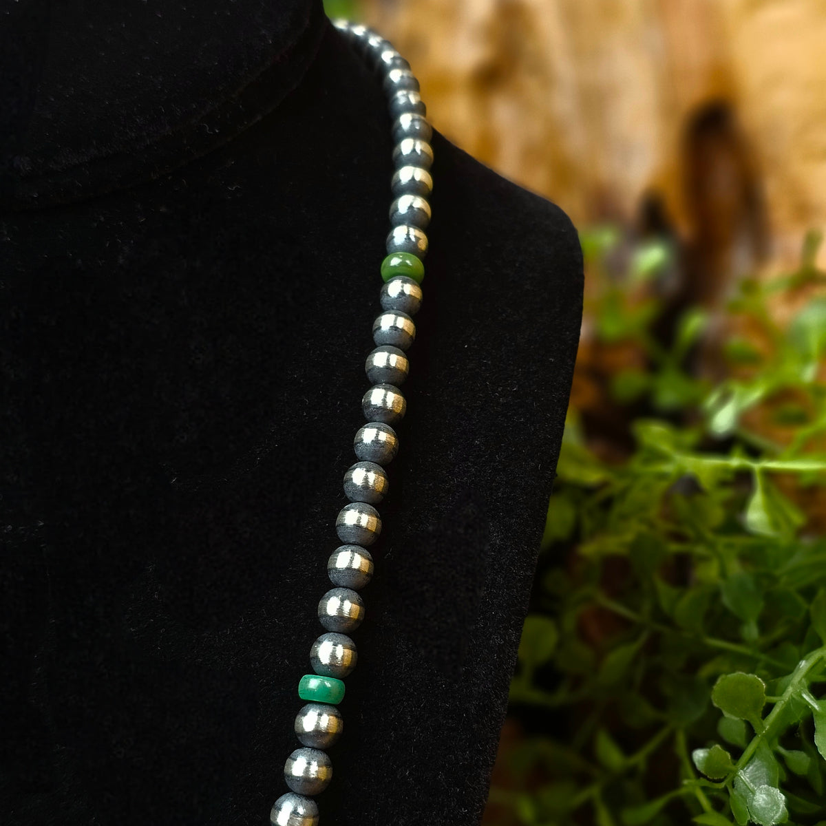 Navajo Pearl Necklace w/ Sonoran Turquoise - Various Lengths