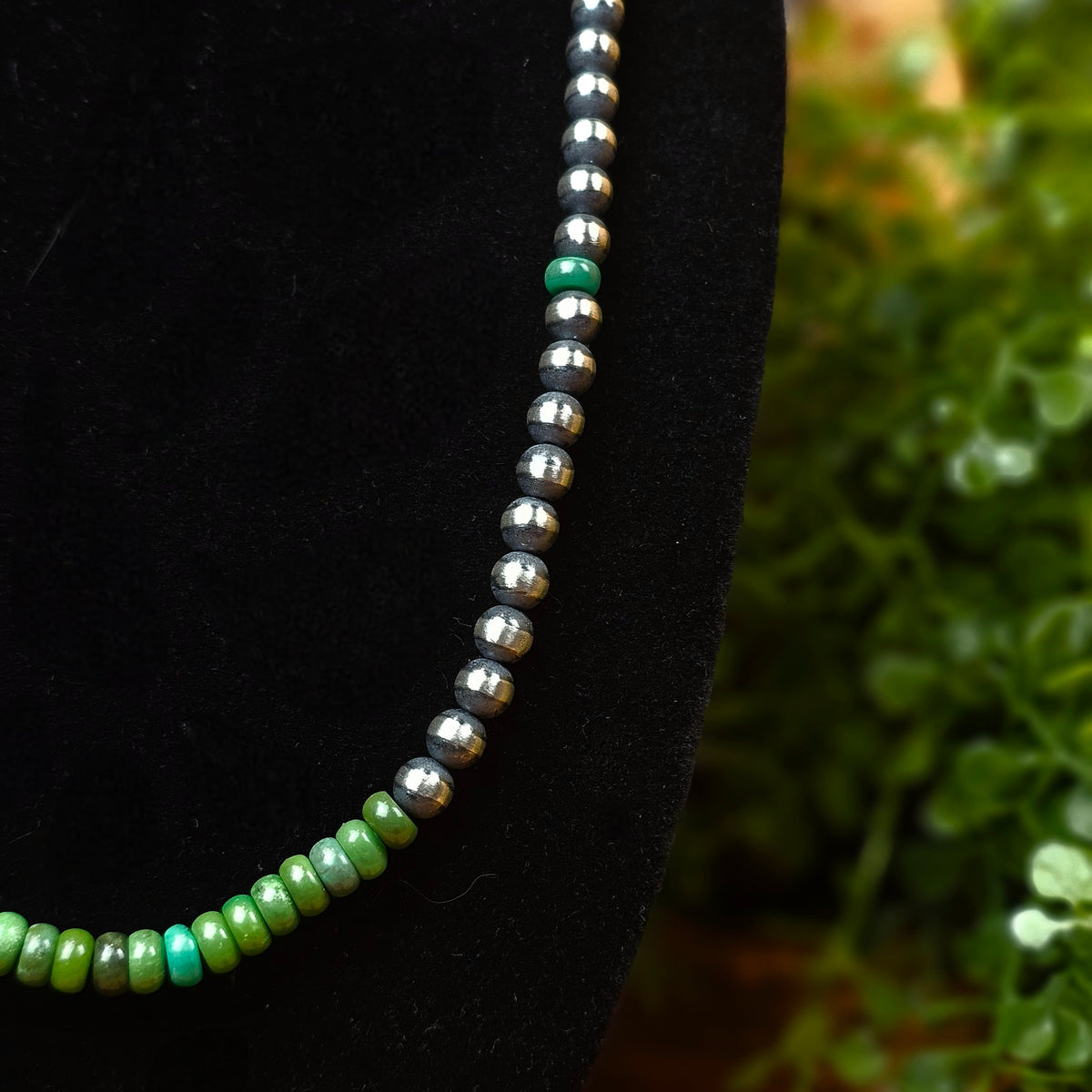 Navajo Pearl Necklace w/ Sonoran Turquoise - Various Lengths