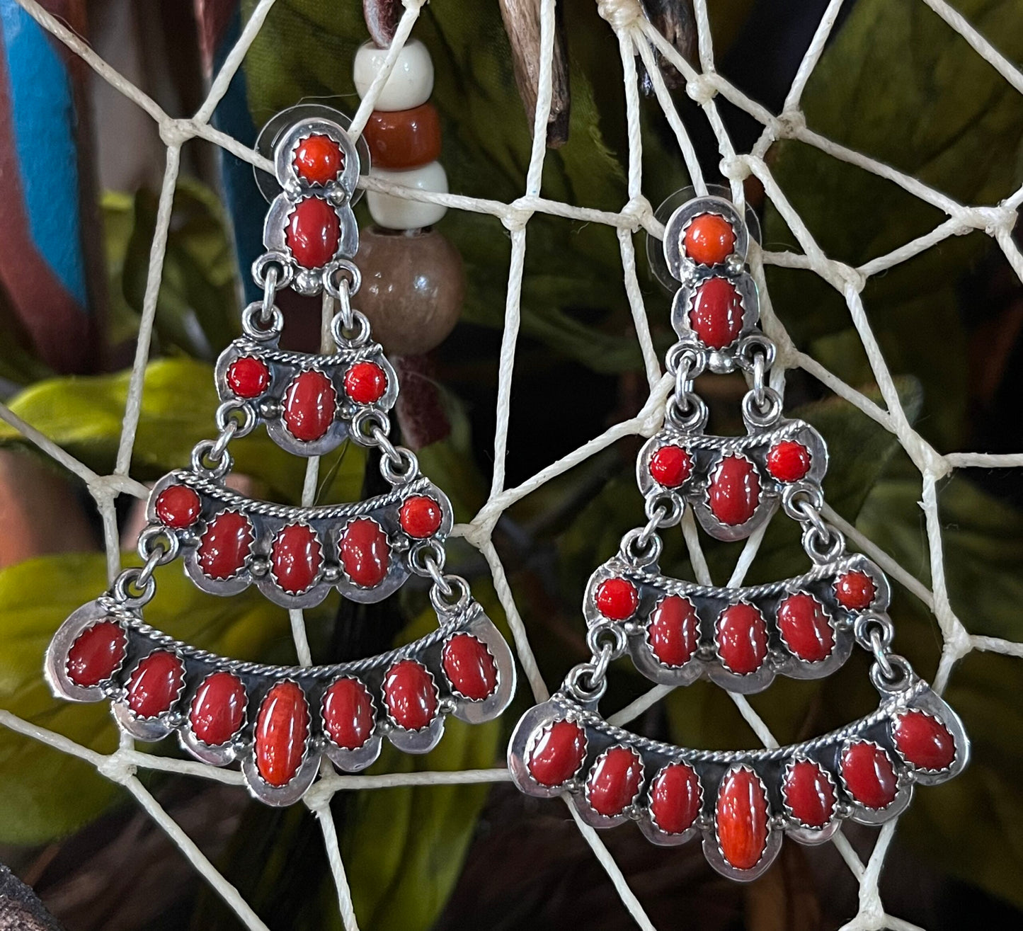 Coral Earrings