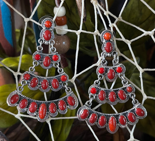 Coral Earrings