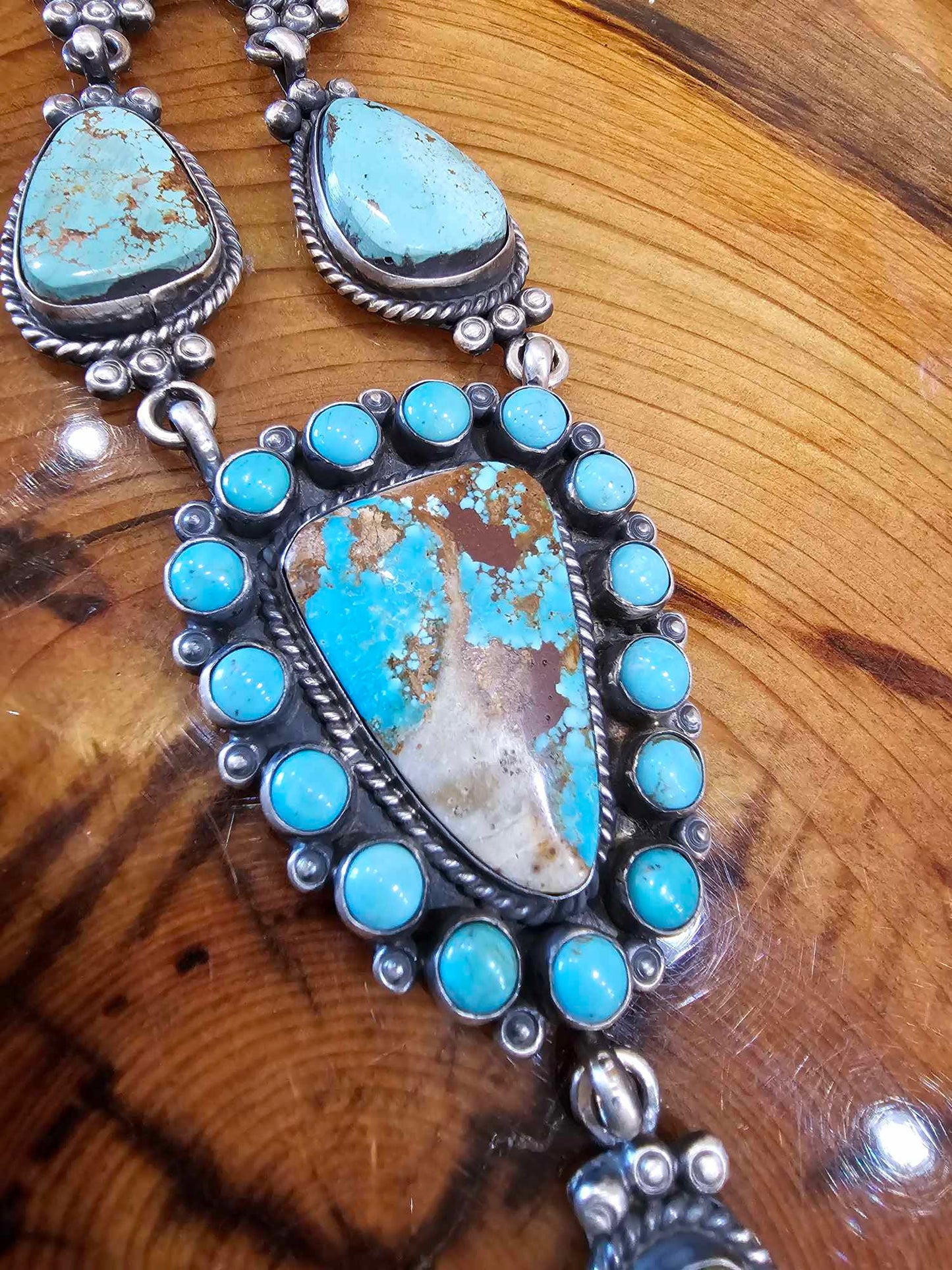 Nevada Turquoise Lariat Necklace