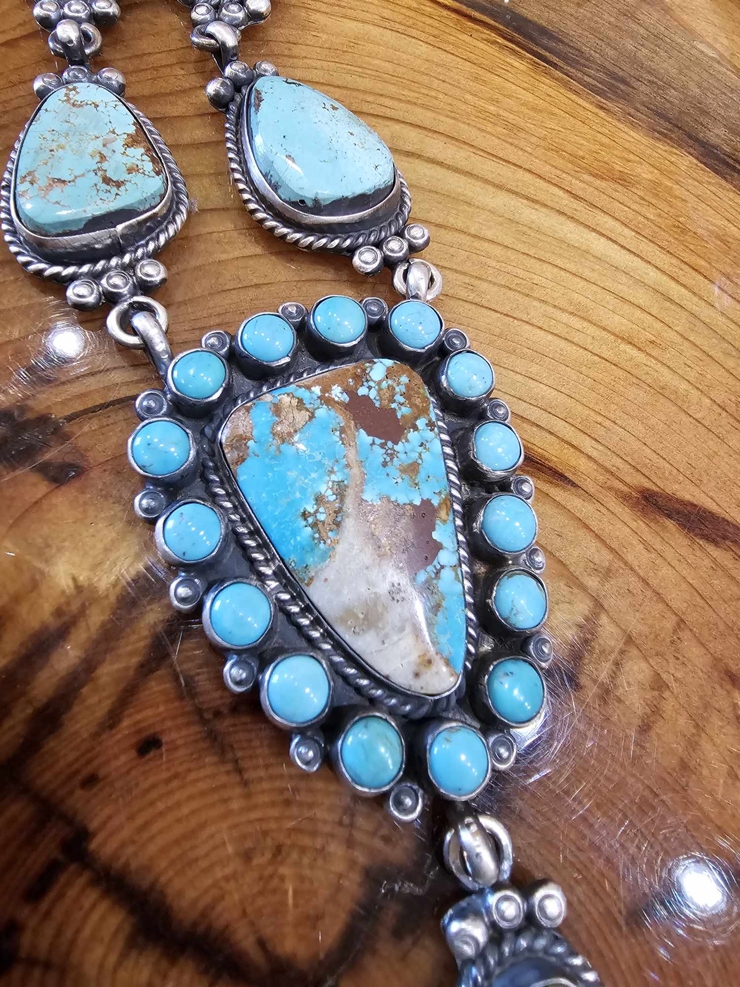 Nevada Turquoise Lariat Necklace