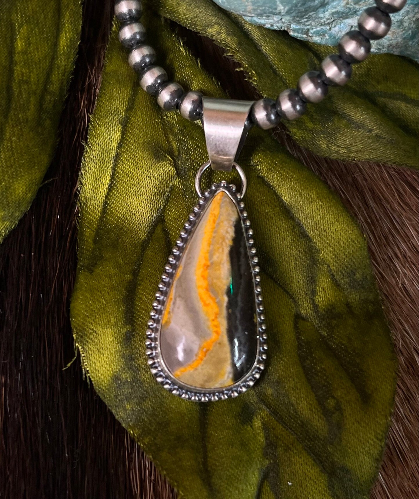 Bumble Bee Jasper Necklace