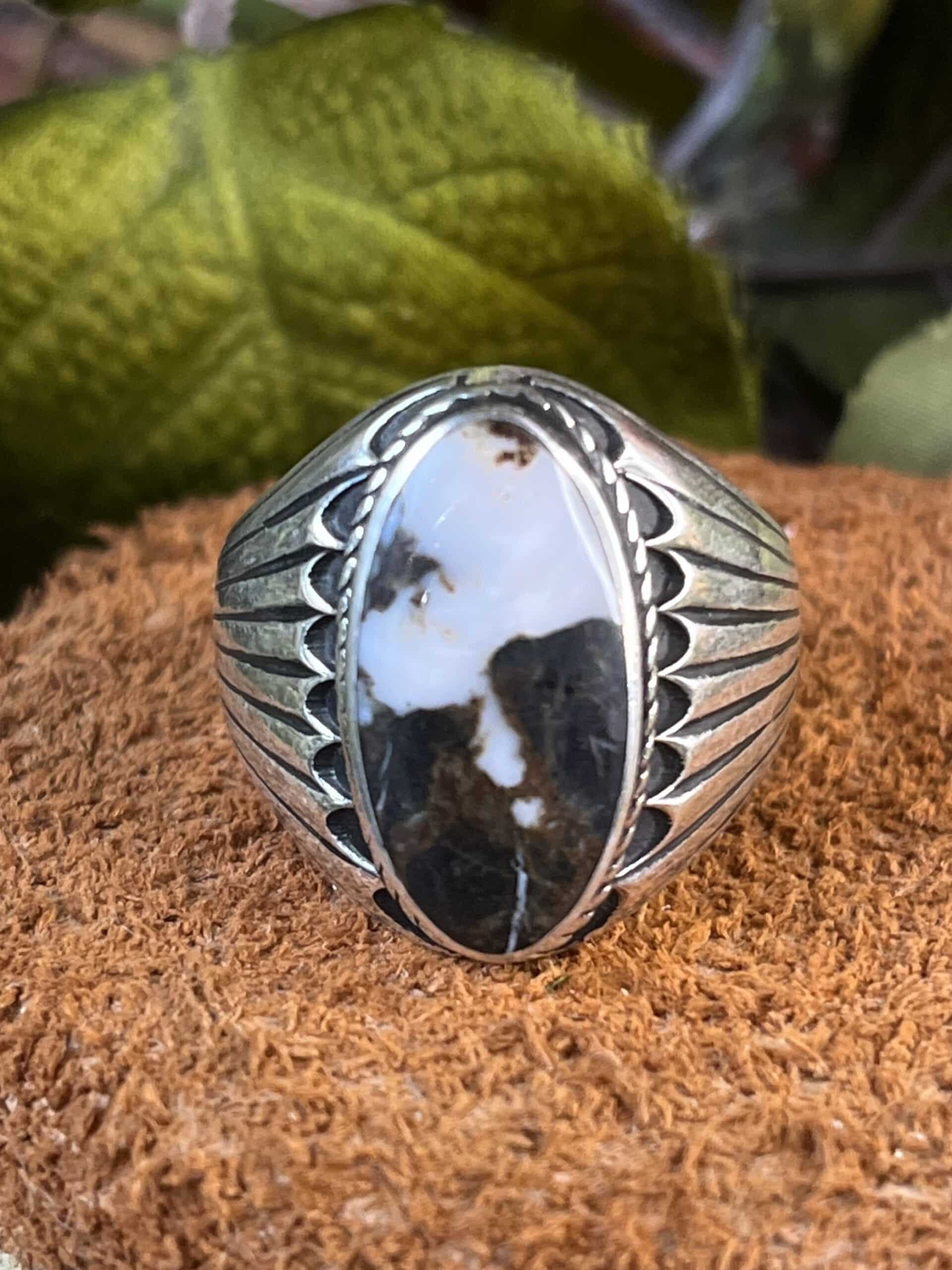 White Buffalo Ring - Size 12
