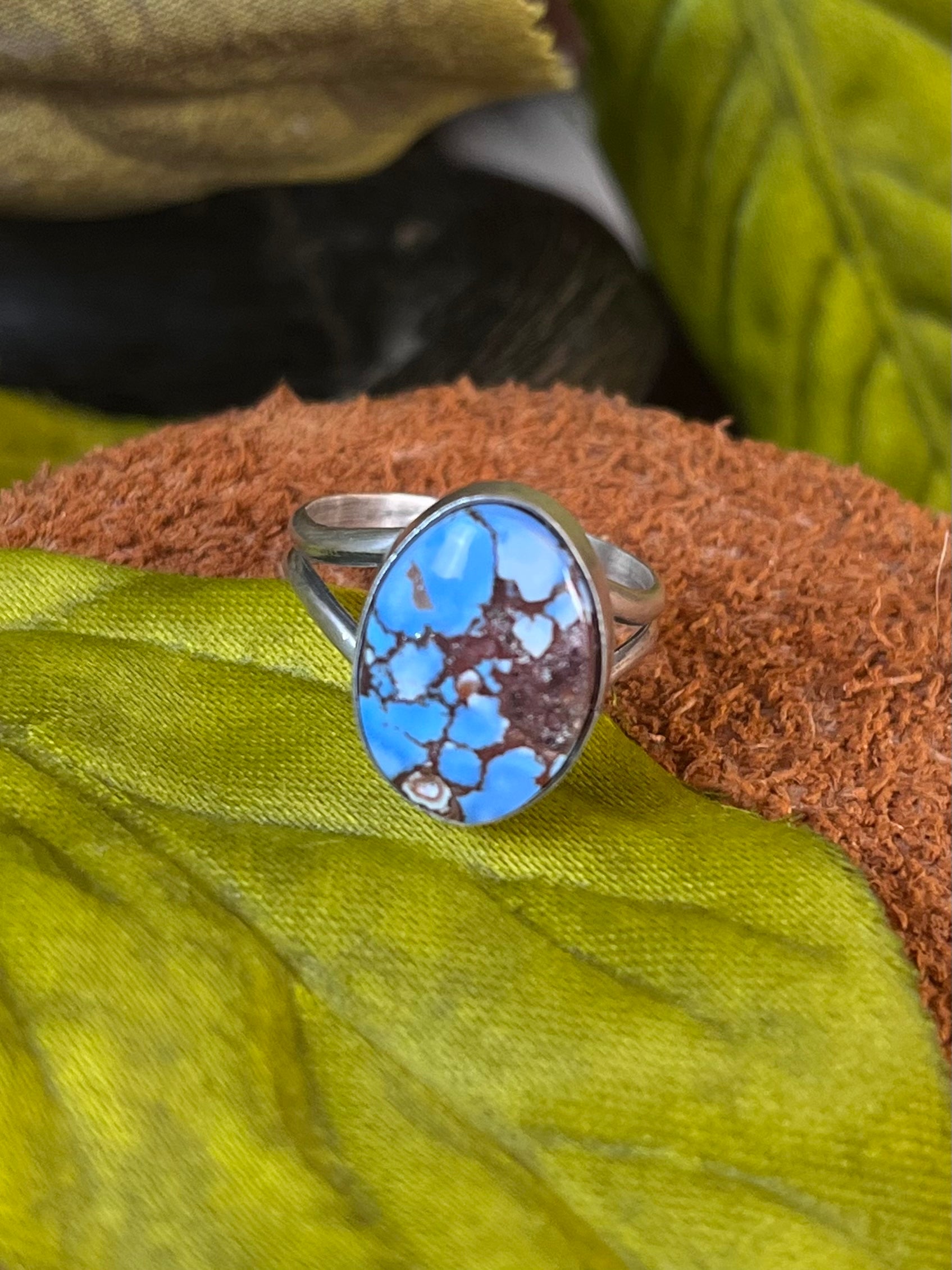 Golden Hills Turquoise Ring - Size 5.5