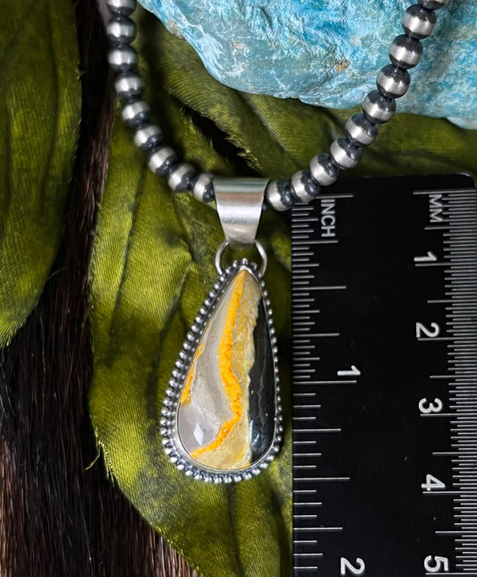 Bumble Bee Jasper Necklace