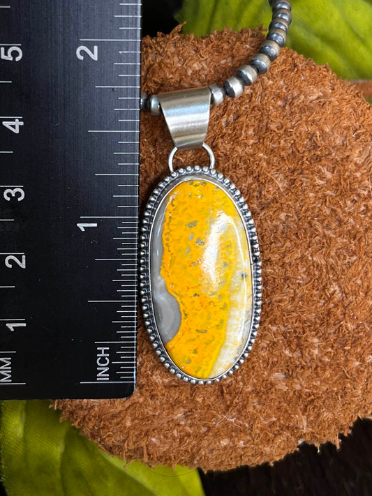 Bumble Bee Jasper Necklace