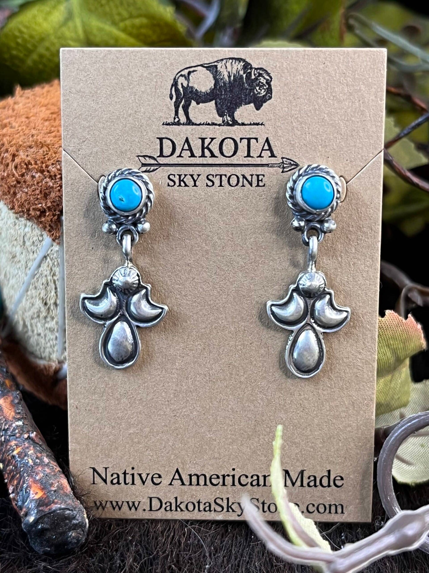 Sleeping Beauty Turquoise Earrings