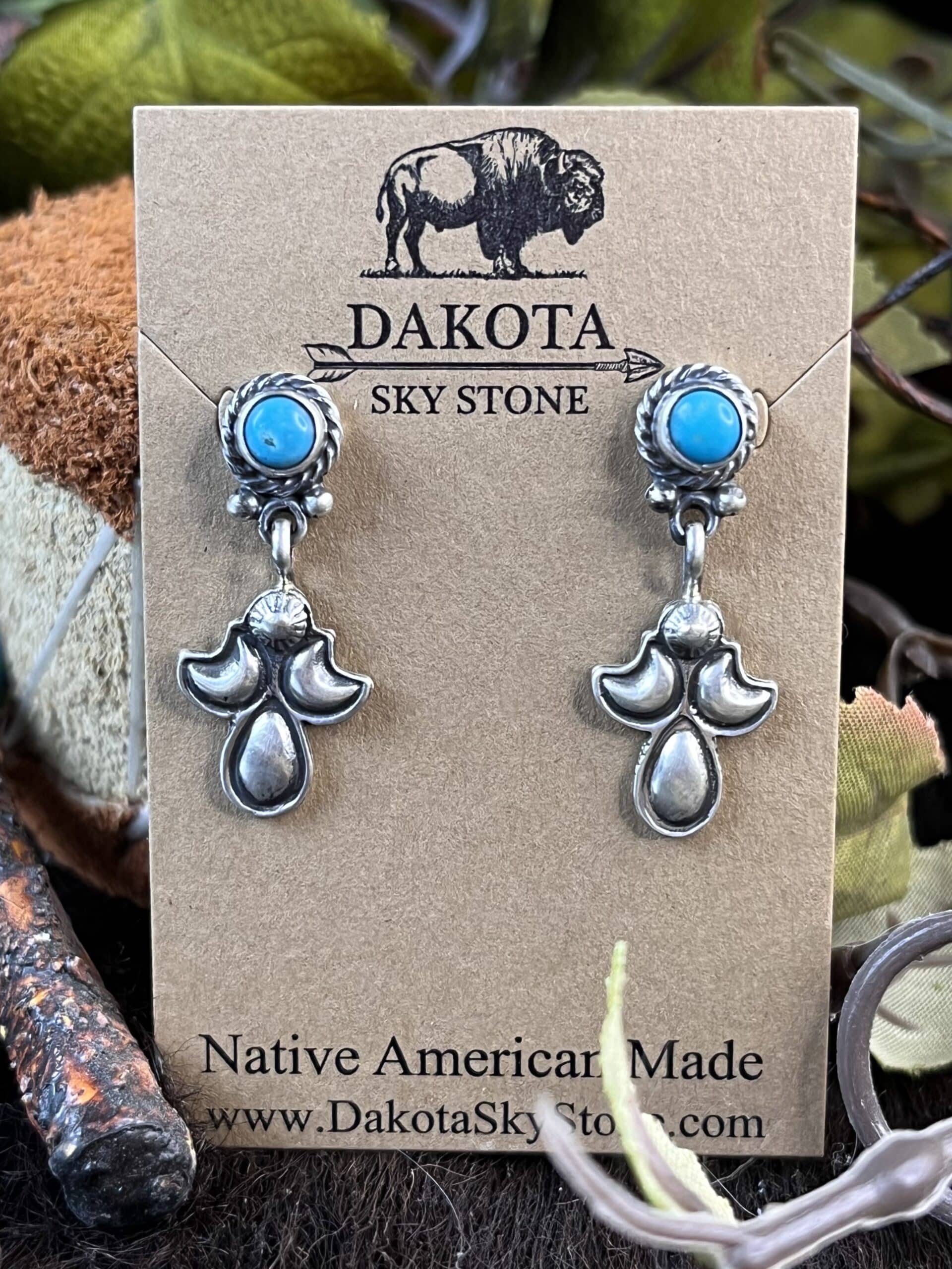 Sleeping Beauty Turquoise Earrings