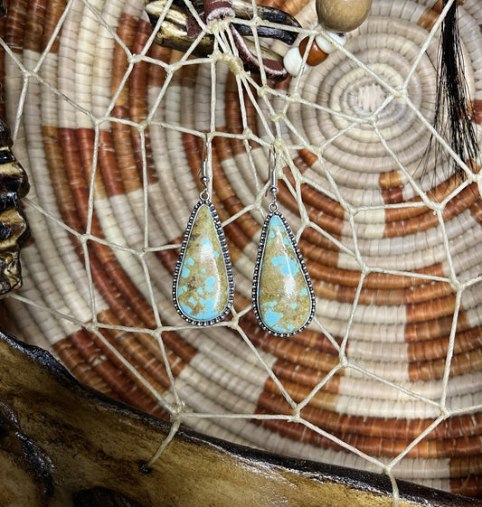 Number 8 Turquoise Earrings