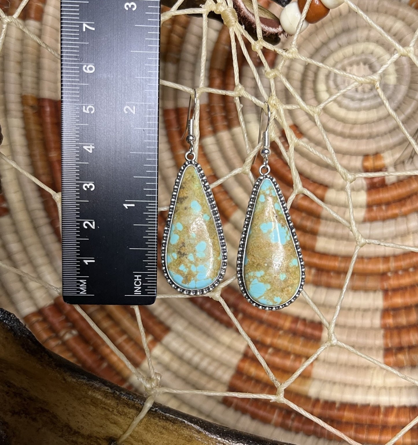 Number 8 Turquoise Earrings