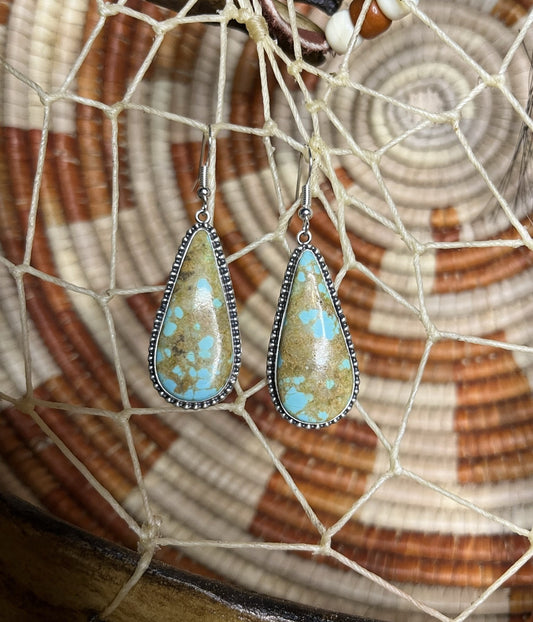 Number 8 Turquoise Earrings