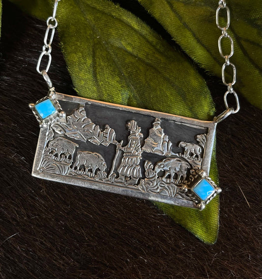 Kingman Turquoise Necklace