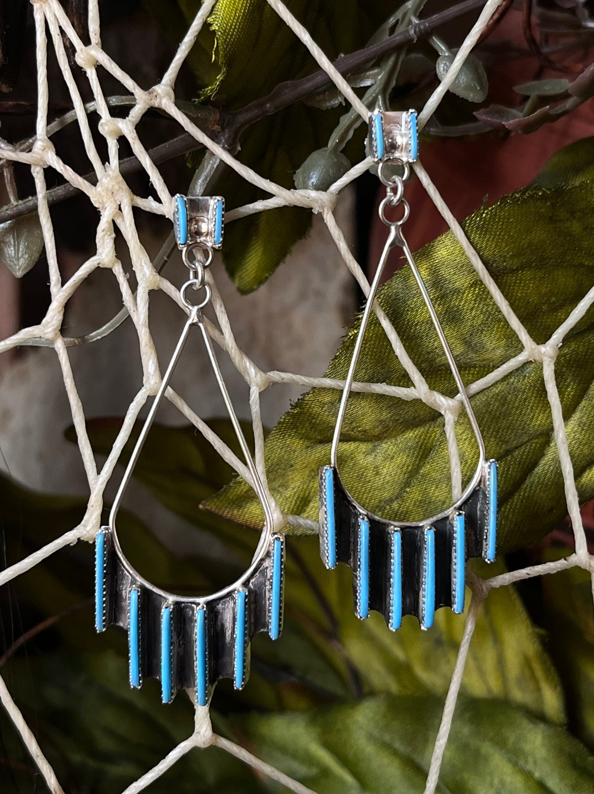 Sleeping Beauty Turquoise Earrings