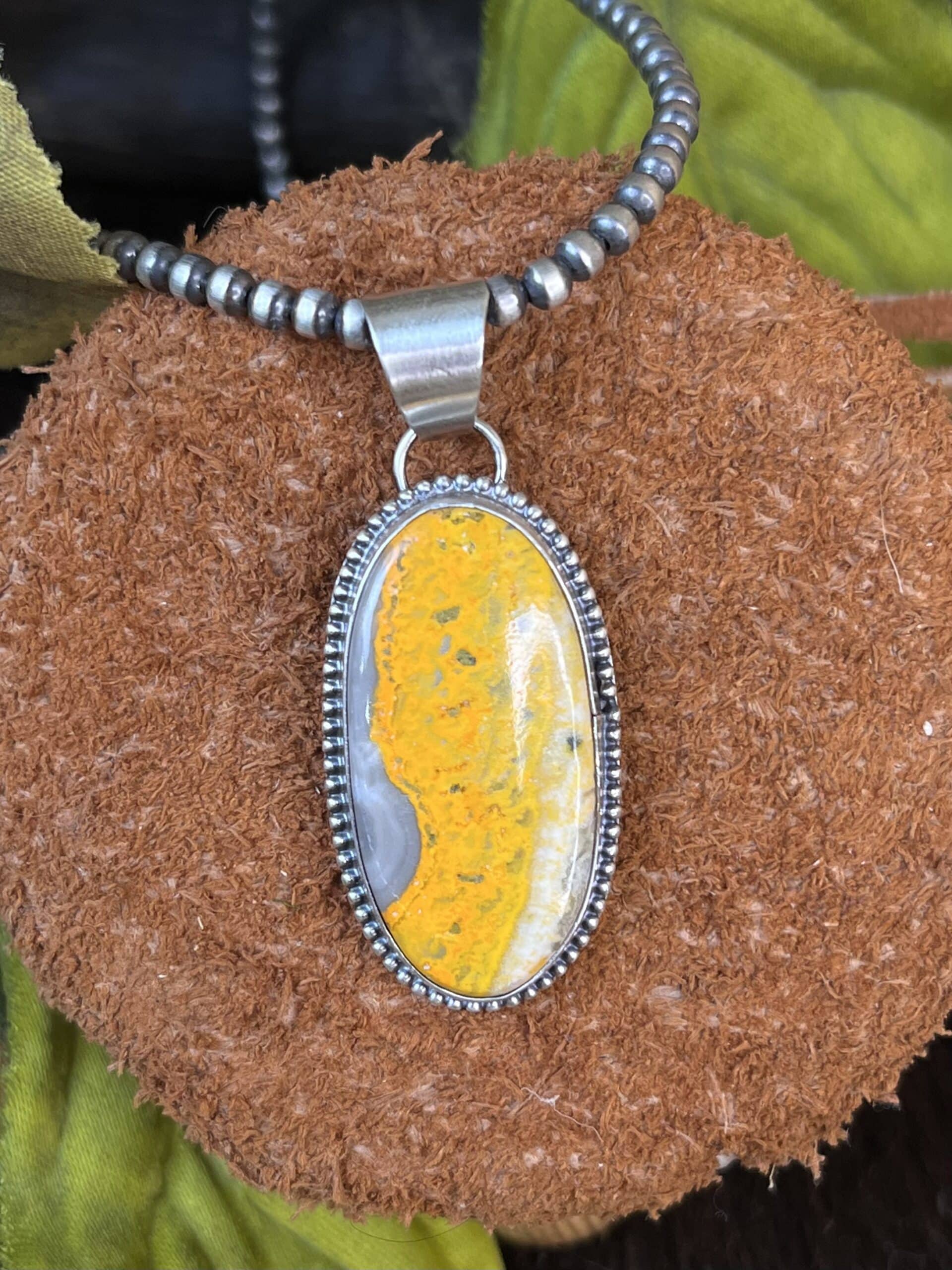 Bumble Bee Jasper Necklace