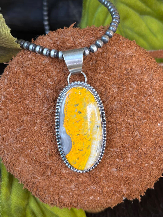 Bumble Bee Jasper Necklace