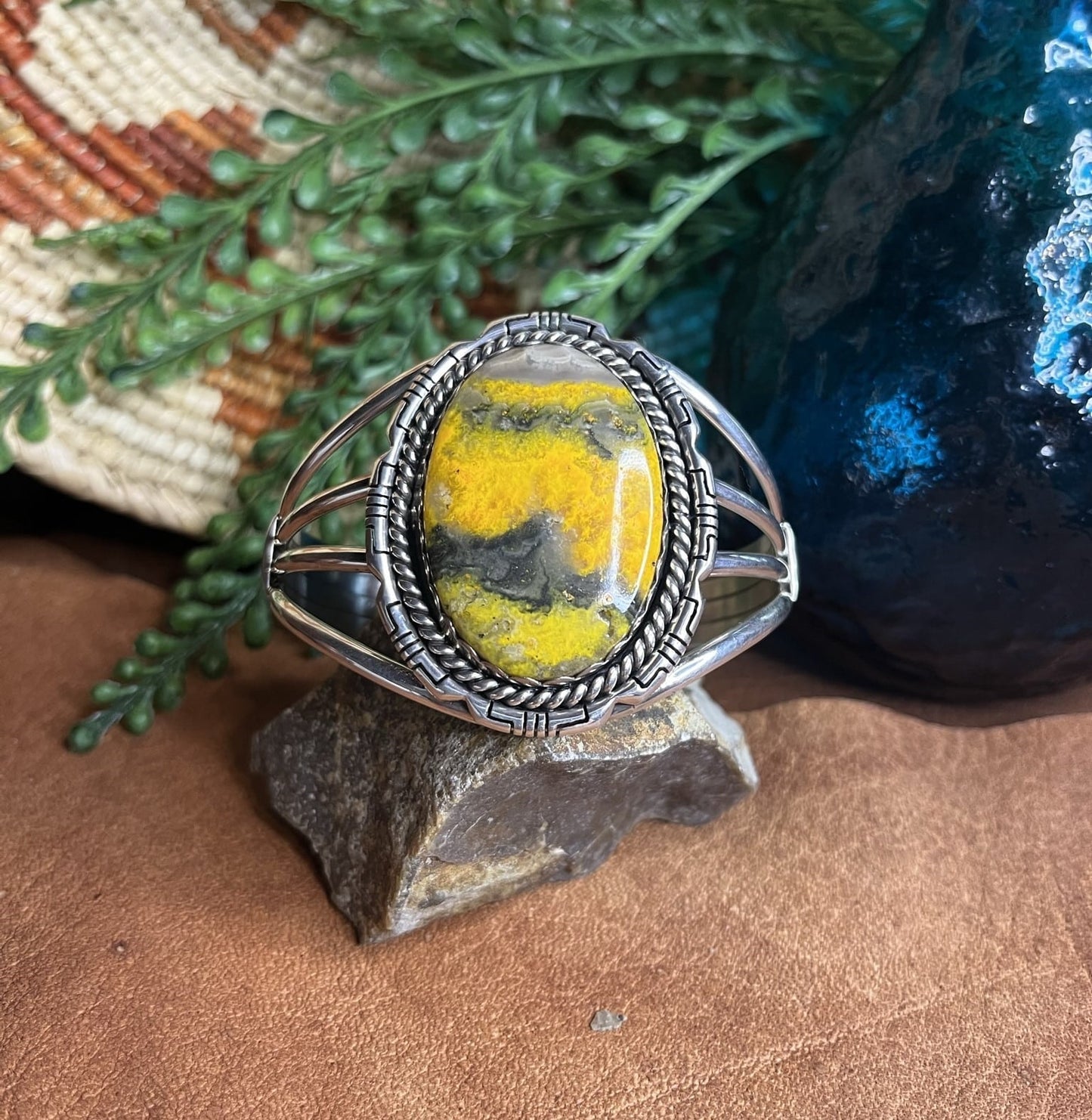 Bumble Bee Jasper Cuff