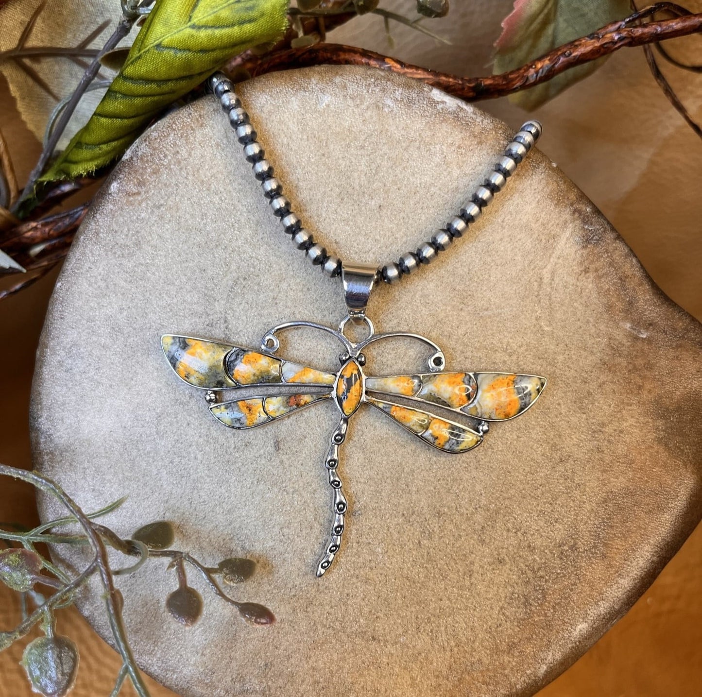 Bumble Bee Jasper Necklace